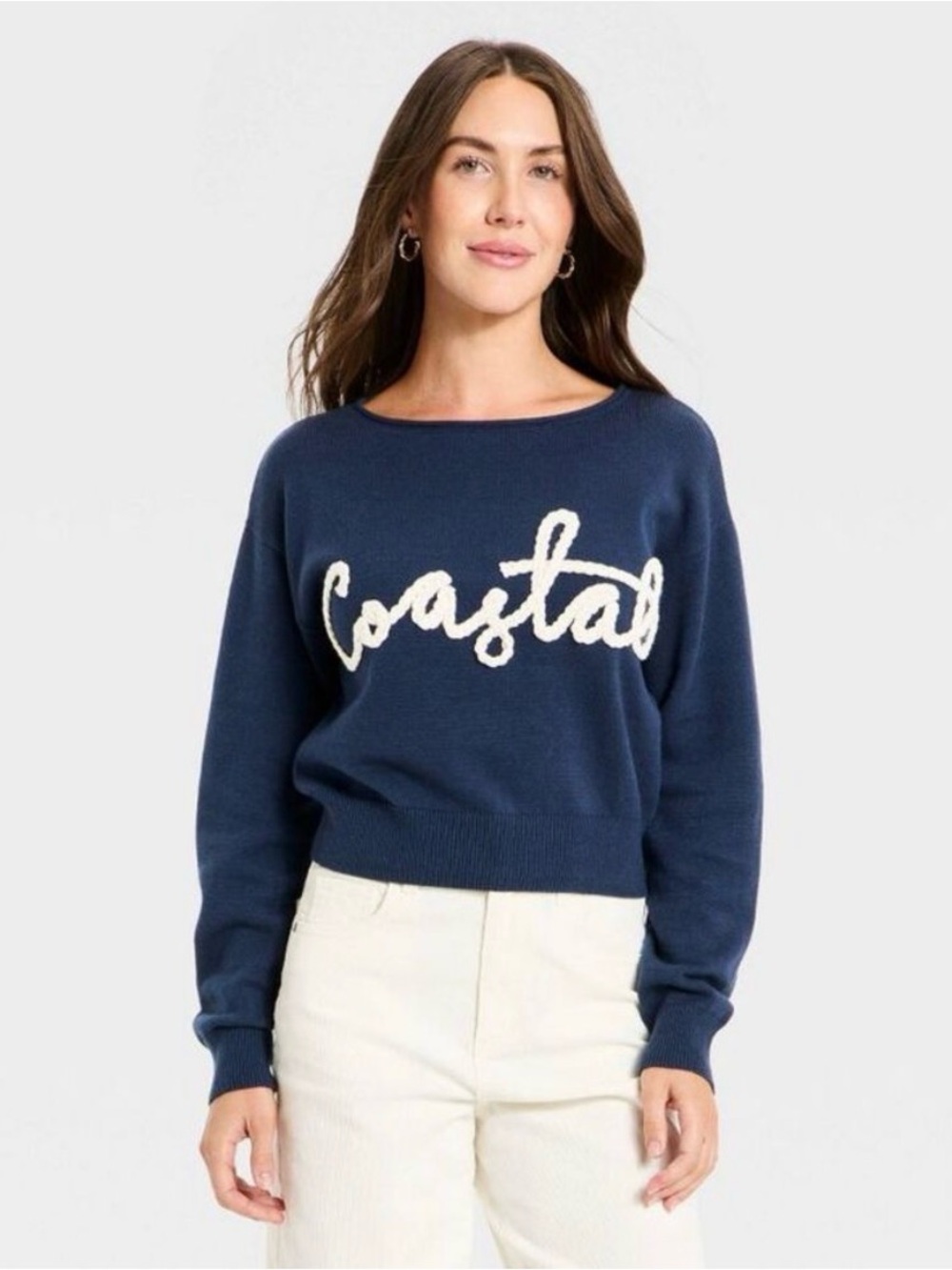 🌸UNIVERSAL THREAD NAVY BLUE COASTAL KNIT SWEATER SIZE SMALL🌸